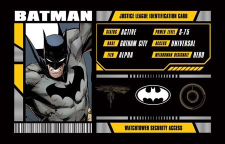 BATMAN JUSTICE LEAGUE MEMBERSHIP CARD