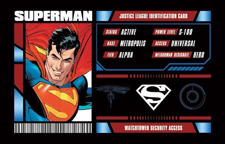 SUPERMAN JUSTICE LEAGUE MEMBERSHIP CARD REPLICA