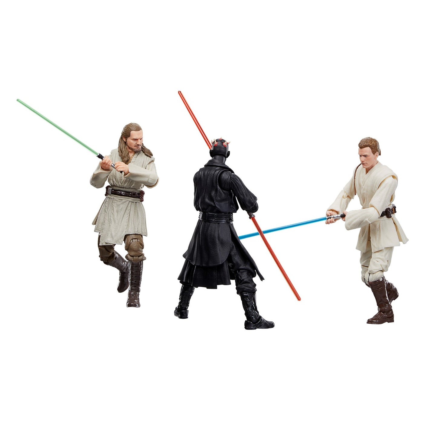 Star Wars The Black Series: Star Wars: The Phantom Menace 3-Pack (Qui-Gon Jinn, Darth Maul, Obi-Wan Kenobi)