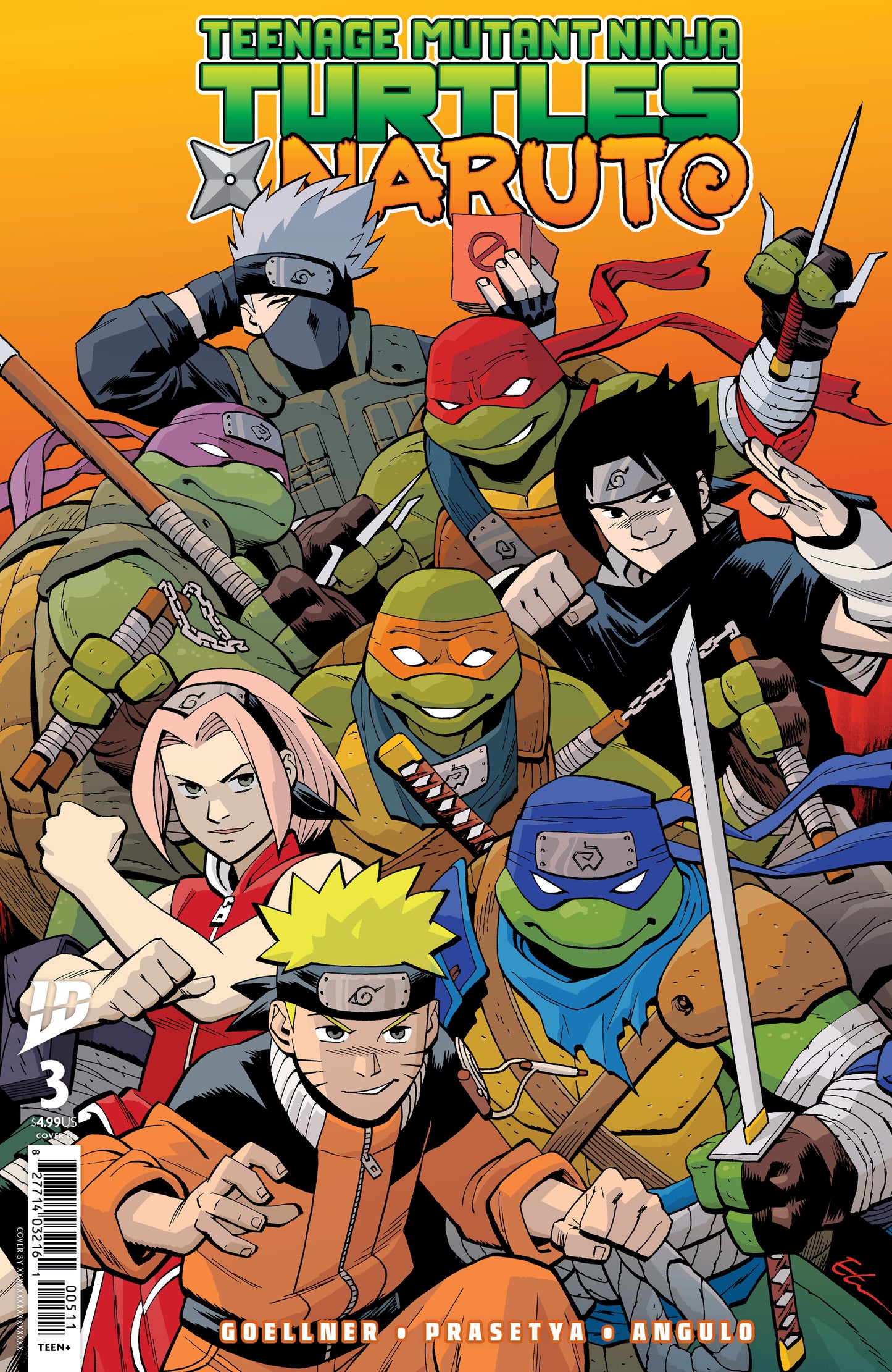 TEENAGE MUTANT NINJA TURTLES X NARUTO #3 (OF 4)