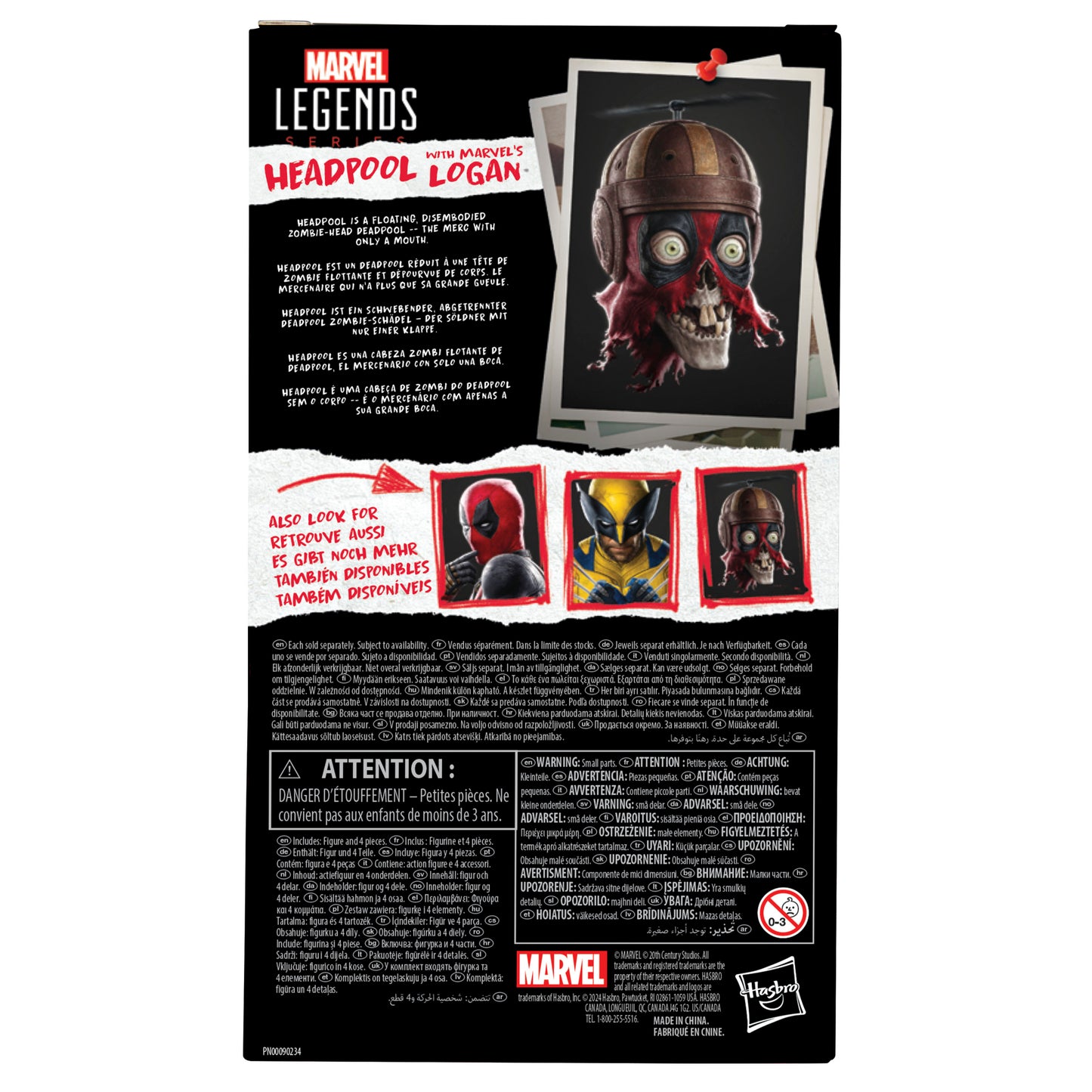 Marvel Legends Series Headpool with Marvel’s Logan