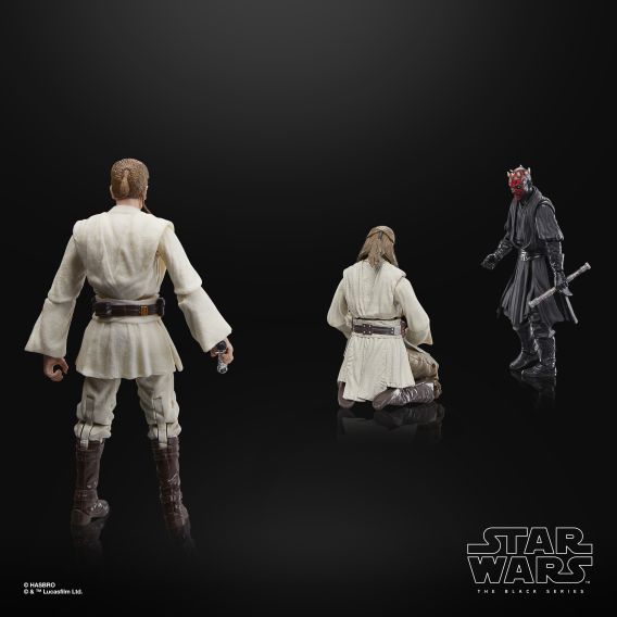 Star Wars The Black Series: Star Wars: The Phantom Menace 3-Pack (Qui-Gon Jinn, Darth Maul, Obi-Wan Kenobi)