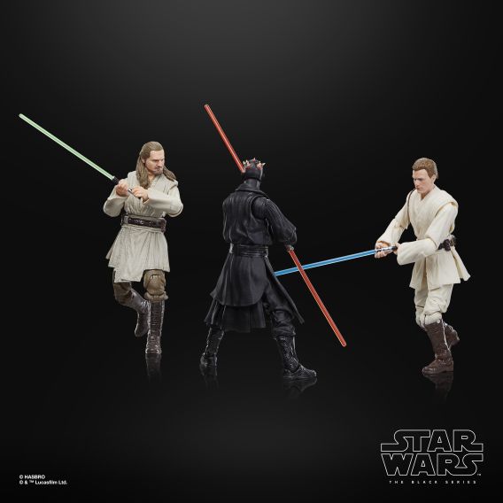 Star Wars The Black Series: Star Wars: The Phantom Menace 3-Pack (Qui-Gon Jinn, Darth Maul, Obi-Wan Kenobi)