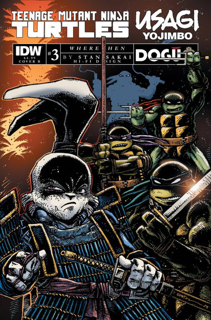 TEENAGE MUTANT NINJA TURTLES/USAGI YOJIMBO: WHEREWHEN #3 (2023)