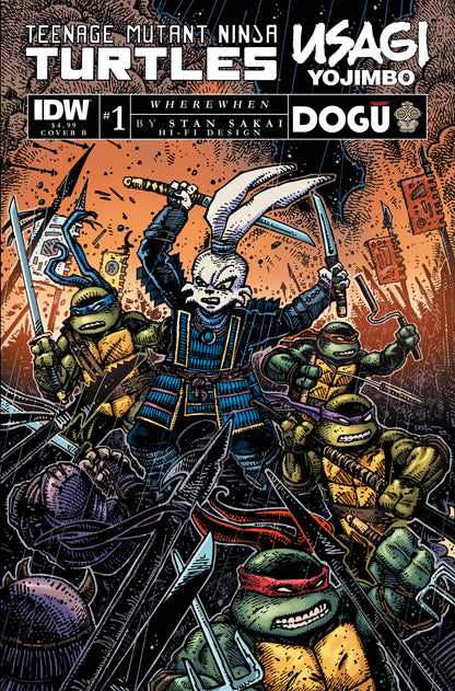 TEENAGE MUTANT NINJA TURTLES/USAGI YOJIMBO: WHEREWHEN #1 (2023)