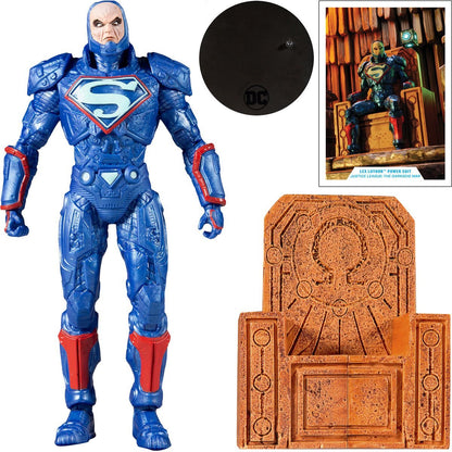 DC Multiverse Lex Luthor Power Suit Blue: Justice League: The Darkseid War